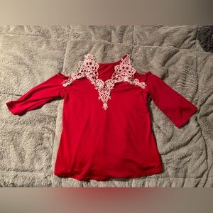 Red women’s shirt